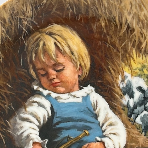 "Little Boy Blue” John McClelland Mother Goose Series Decorative Plate #2 Signed - Picture 2 of 6